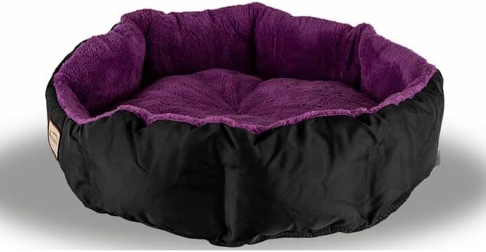 Armarkat Large, Soft Cat Bed - C101NH/ZH, Mulberry/Black (C101HNH/ZH)