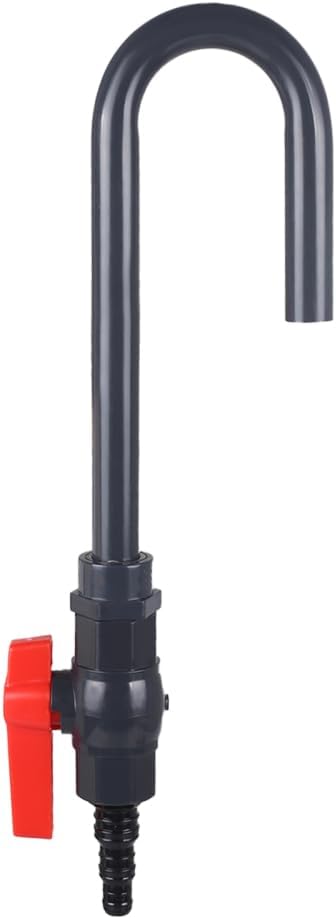 MiOYOOW Aquarium Water Changer, PVC Aquarium Water Filler Hanging Fish Tank Hook Filler with Flow Switch for 1/2“, 5/8”, 3/4” Hose