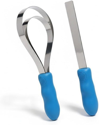 Stainless Steel Curry Comb, Horse Scraper Horse Hair Brush Horse Shedding Grooming Tool for Horses Dogs Goats Donkey Supplies
