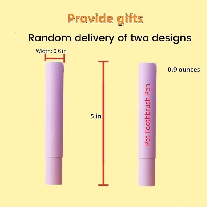 Pet Toothbrush Pen & Oral Repair Gel for Dogs & Cats – Teeth Cleaning Pen, Natural Plant Substance Tartar Remover for Repairing Pets' Teeth (1pcs)