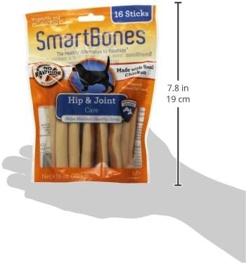SmartBones Hip And Joint Care Sticks, Rawhide-Free Chews For Dogs, With Glucosamine And Chondroitin, 16 Count
