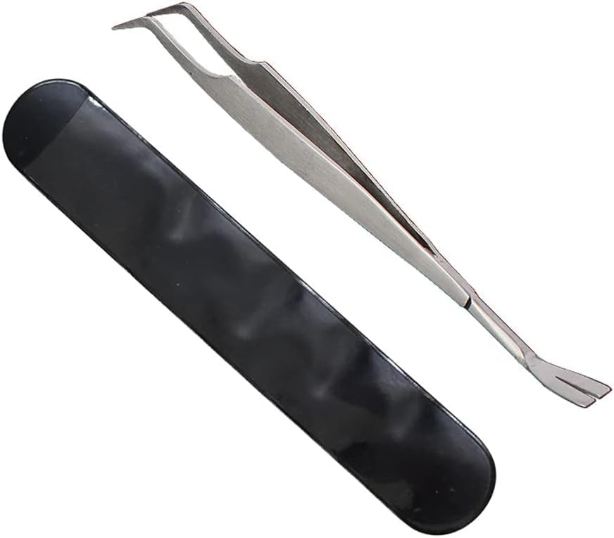 2Pcs Silver Stainless Steel Tick Tweezers Dual Tipped Tick Remover Tool First Aid Tweezers Tick Killer Tweezer for Human Dogs Cats Tick Remover Tools Flea and Tick Control