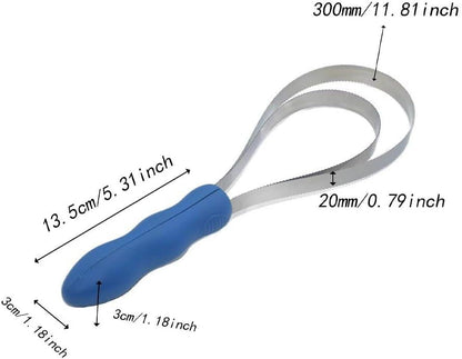 Stainless Steel Curry Comb, Horse Scraper Horse Hair Brush Horse Shedding Grooming Tool for Horses Dogs Goats Donkey Supplies