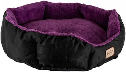 Armarkat Large, Soft Cat Bed - C101NH/ZH, Mulberry/Black (C101HNH/ZH)