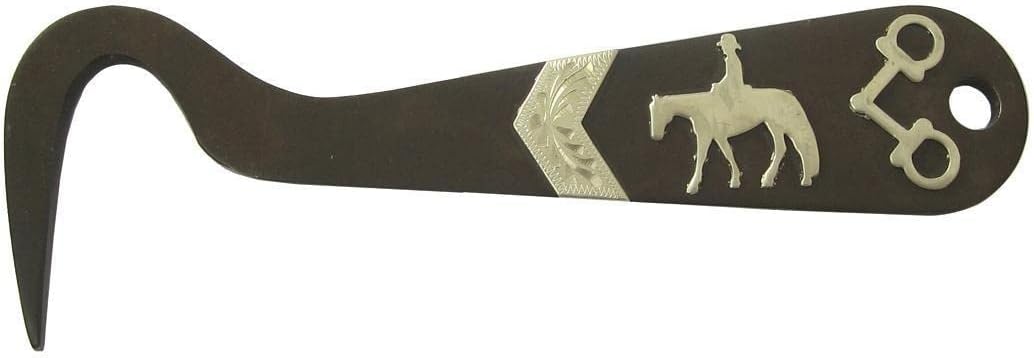 AJ Tack Antique Brown Steel Hoof Pick Cowboy Cutting