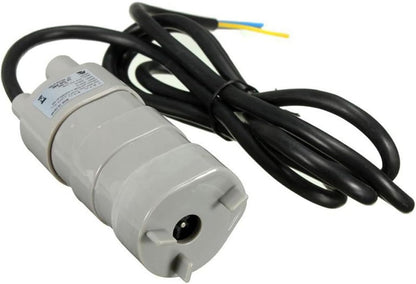 JT-500 DC 12V Submersible Water Pump - 5M High Head 600L/H (10L/min) for Aquarium/Pond/Fountain, 6-15V Adjustable Motor