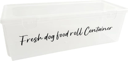 Dog Food Roll Storage Container:Fresh Pet Food Refrigerated Storage With a lid Convenient and keep the refrigerator smelling fresh,A must-have for dog lovers
