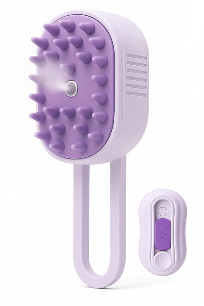 Cat Steam Brush for Shedding – Pet Steam Grooming Tool for Cats & Dogs, Rechargeable De-Shedding Cat Brush with Cleaning & Massage