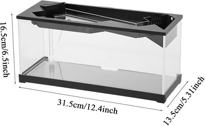 GarveeLife 3 gal Small Fish Tank, Betta Fish Tank kit with LED Light, Oxygen Generator, Fish Tank Starter Kits for Beta,Goldfish (3 gal with LED Light)