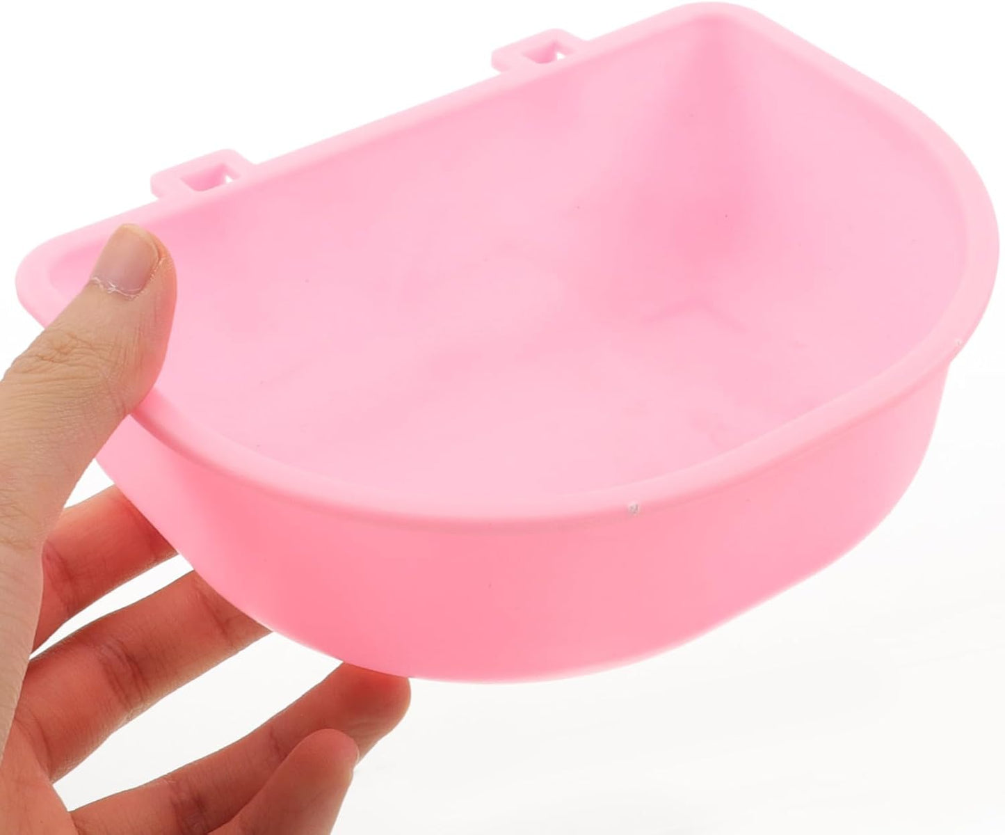 Hanging Plastic Pet Bowl for Cats and Small Dogs, Round Puppy Feeding Dish with Kennel Mount, Practical Lightweight Water and Food Holder for Travel and Home Use