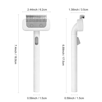 Undercoat Shedding Brush for Dogs & Cats, Grooming Comb for Long Hair, Dematting Comb, Deshedding & Dematting Tool, for Cats & Small/Medium Dogs