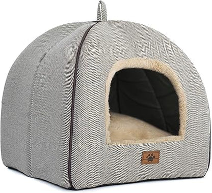 WINDRACING Cat Bed for Indoor Cats - Cat Cave Beds Cat House Cat Tent with Removable Washable Cushioned Pillow, Soft Kitten beds,Cat Beds & Furniture, for Small and Medium Pet Bed