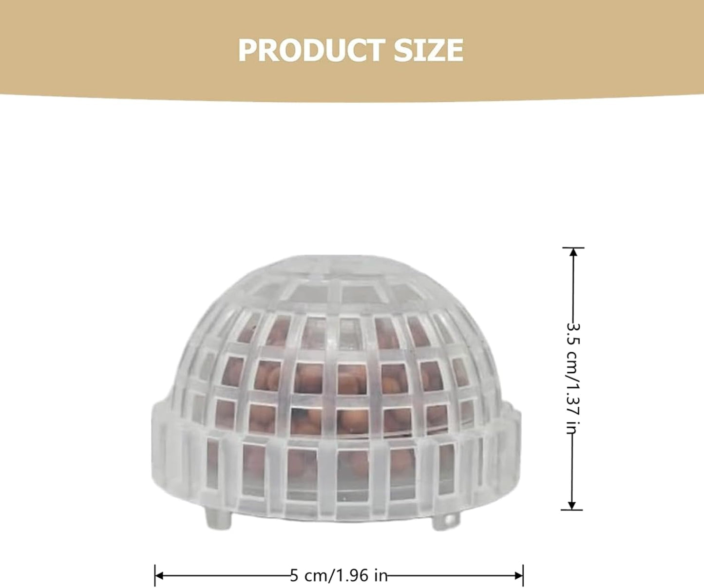 2 Pack Aquarium Moss Ball Holder Professional Plastic Moss Plant Holder with Hollow-Designed for Fish Tank Accessories (2)