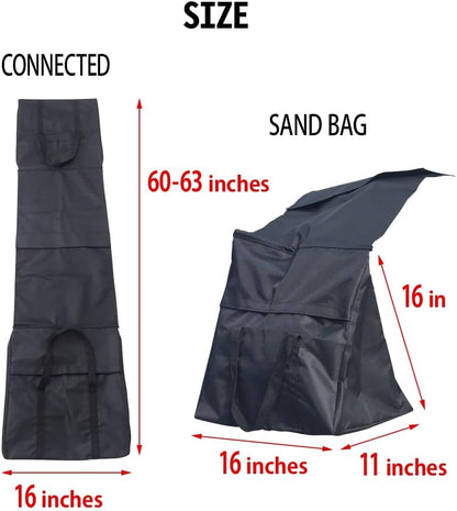 Japard 2 Pack Dog Agility Equipment, Tunnel Sandbags, Hold One End, Holding Bags Only, Training Tool, Outdoor Indoor