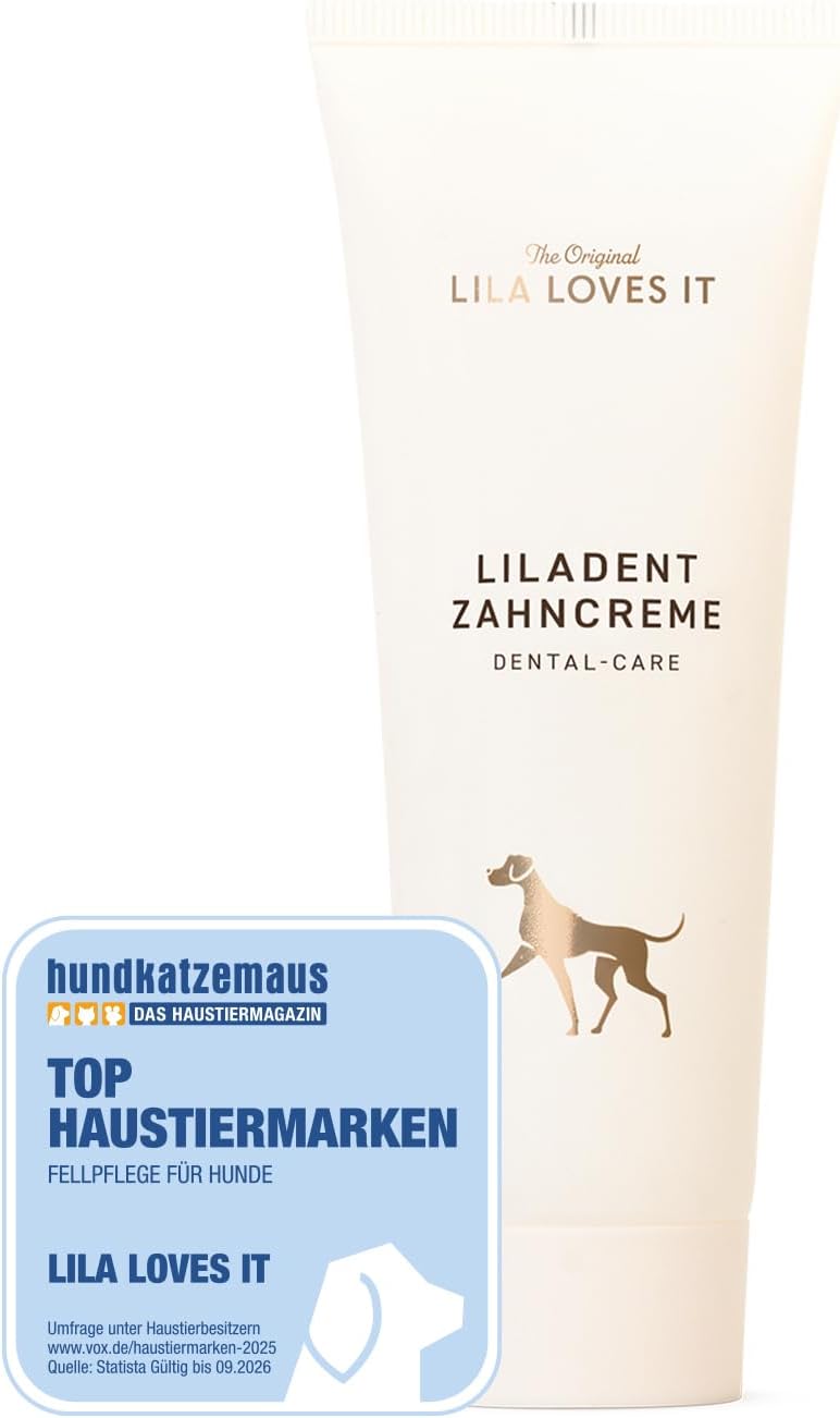 Toothpaste for Dogs - Natural Tooth Cleaning with Coconut Oil, Turmeric & Papaya Extract, Gentle & Effective, for Plaque, Tartar & Bad Breath, LILADENT Dental-Care Mineral by LILA LOVES IT, 75 ml