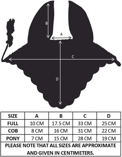 Horse Ear Bonnet Ear Net Hat Fly Bonnet Hood Mask Fly Veil Full Hand Made Cotton (RED, Horse/Full)