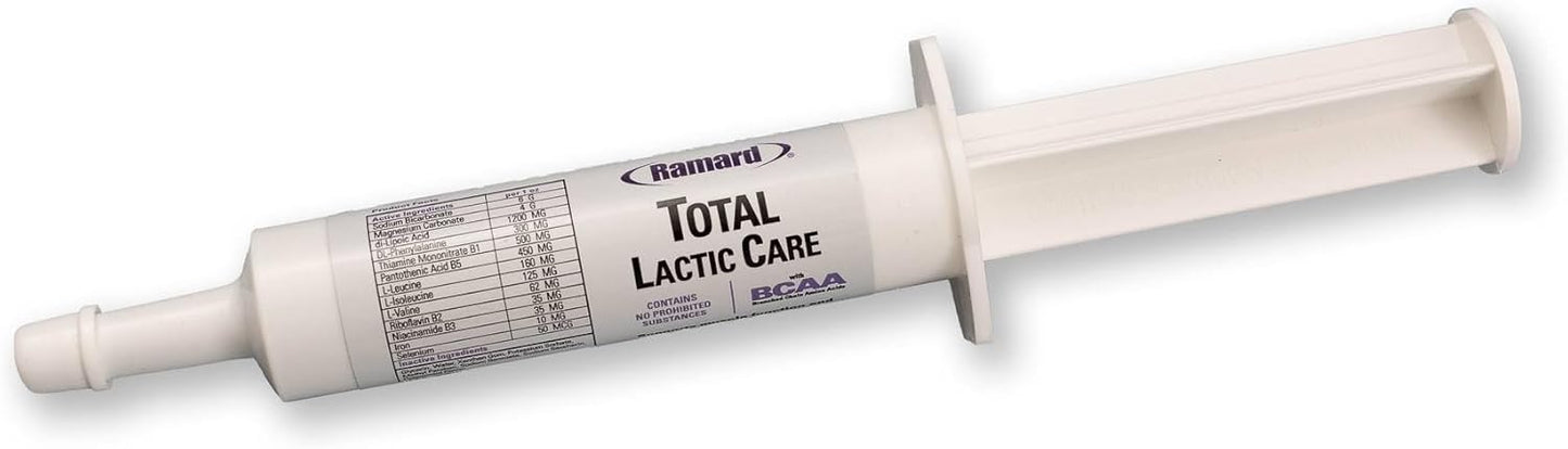 Ramard Total Lactic Care for Aging Horses, Supports Muscle Function, Energy & Stamina Horse Supplies, Vitamin & Supplements w/Branch Chain Amino Acids, 30cc Oral Syringe, 1pk