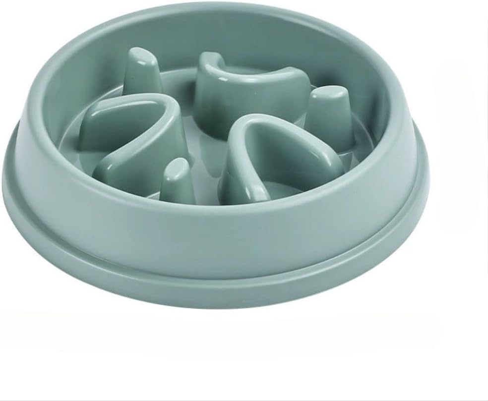 Slow Feeder Dog Bowl – Silicone Puzzle Feeding Bowl for Dogs & Cats, Non-Slip with Strong Suction Cups, Anti-Choking, BPA-Free, Reduces Boredom & Anxiety, Dishwasher & Microwave Safe (Green)