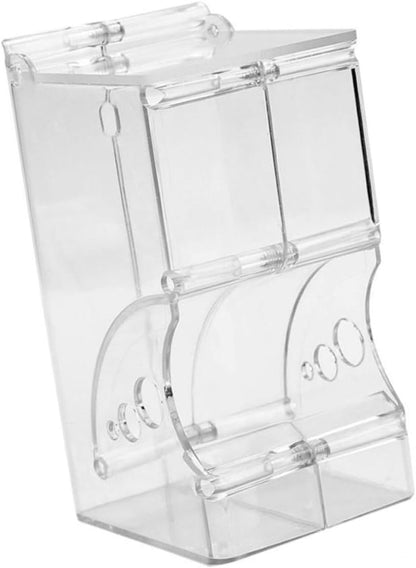 Automatic Hamster Food Dispenser Plastic Food Bowl, Anti-Spill Pet Feeder for Hamsters, Squirrels, and Small Animals, Refillable Feeding Bowl for Cage Use