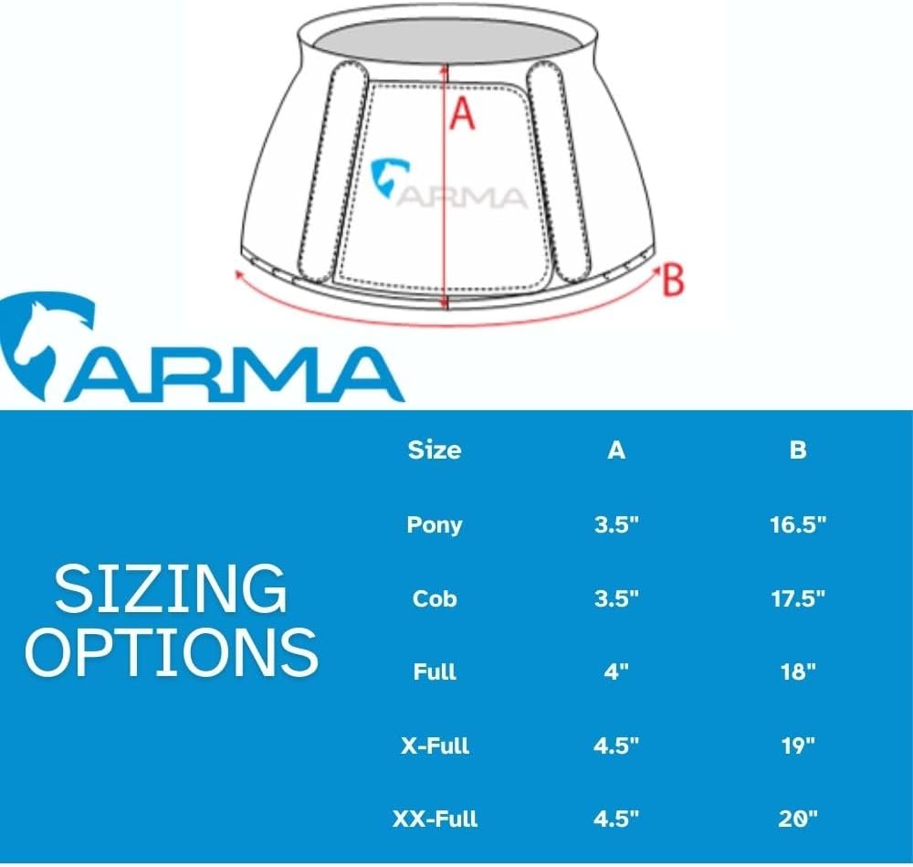 Shires Arma Overreach Bell Boots: Protect Your Horse's Hooves in Style Baby Blue/Pony