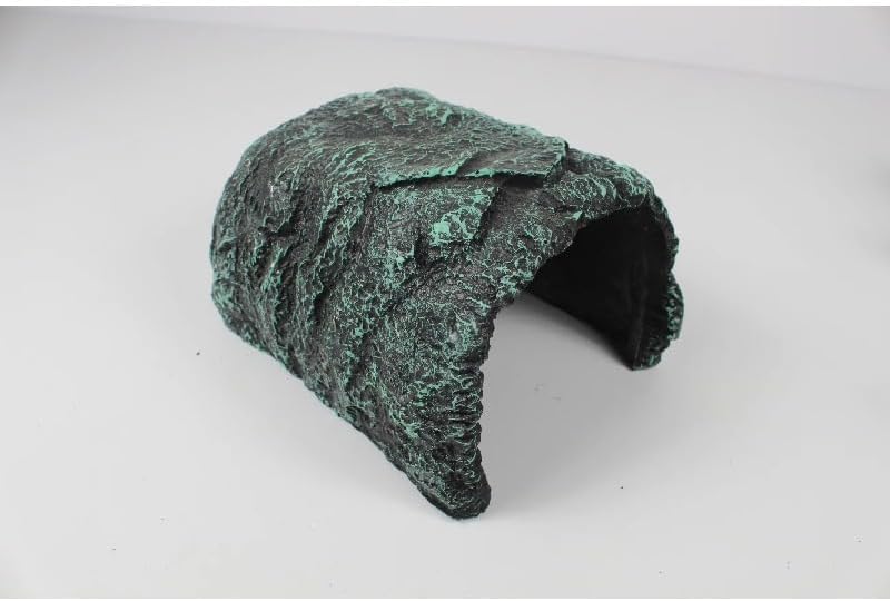 Decorative Rock Appearance Resin Reptile Hiding Cave Shelter – Natural Style Habitat Decor for Reptile Enclosures, Secure Hideout for Resting, Habitat Organization and Daily Environment Use