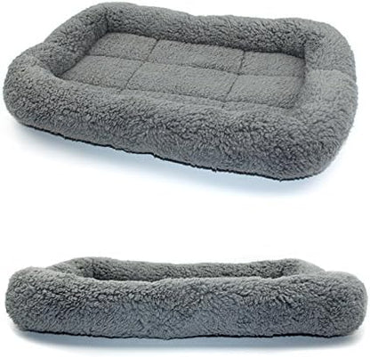 Enjoying Cat Mat Bed 10" x 15" Pet Bed with Pillow Around for Puppy Kitten Curled Sleeping Beds for Carrier/Crate Small Dog Cushion, Anti Skid Bottom, Small