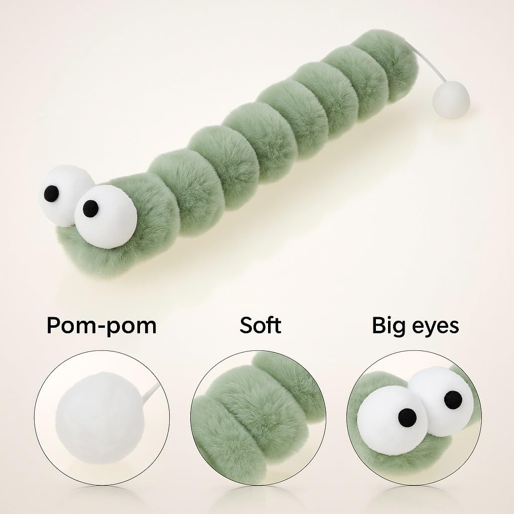 2BB Cat Toy Pillow - Zippered Kitten Toy, containing Catnip, Loud Paper, attracting Kitten to Play, 12.5 inches 3 Packs (Green, Pink)