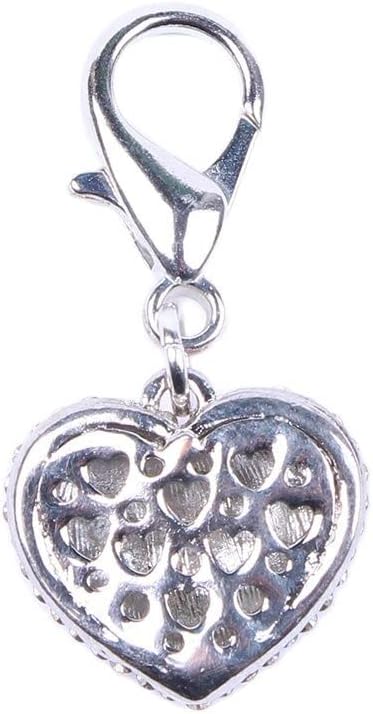 Bling Rhinestones Love Charm Pendant Jewelry For Pet Dog Cat Puppy Necklace Collar Accessory