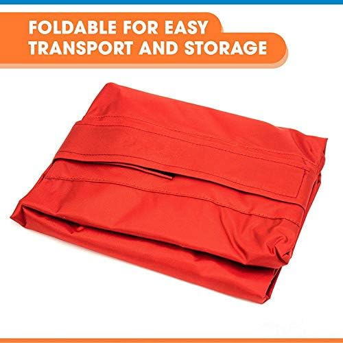 Transport Stretcher for Dogs | Emergency Animal Carrier with Safety Strap | 250 Pound Weight Limit | Pet Stretcher Size: 47 L X 29 W inches Pet Carrier (Blue)