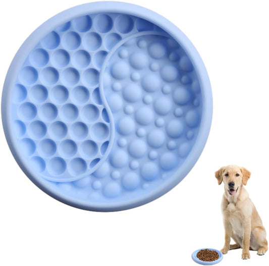 Dog Lick Bowl, Silicone Anti-Choking Cat Feeding Bowls Non-Slip Pet Slow Feeder Bowl with Suction Cups for Dogs Cats