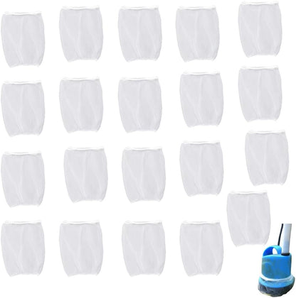 50 Pack Internal Aquarium Filter Mesh Covers Disposable Mesh Bag Pre-Filter Net Socks for Aquarium Internal Filter Submersible Power Filter Fish Tank Filters Water Pump Turtle Tank Pumps