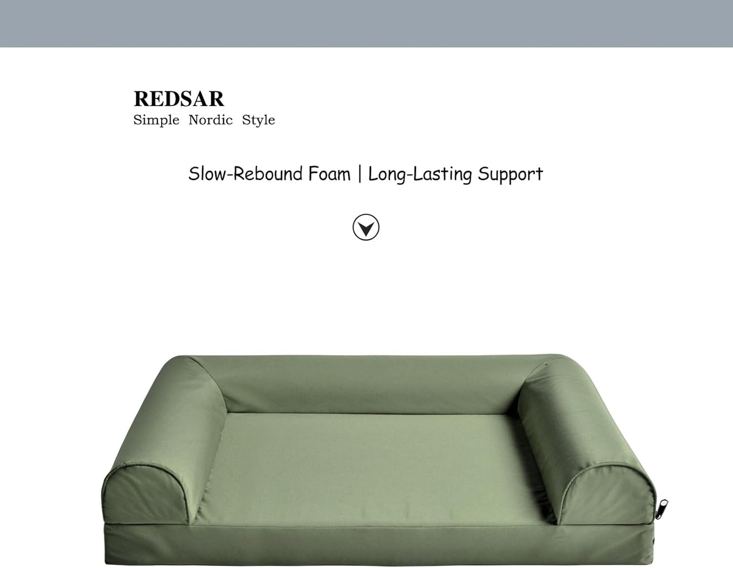 Dog Bed, Waterproof & Scratch-Resistant Puppy Mat for Small Dogs/Cats, Washable Pad Sofa Pet Bed with Removable Cover (Medium Size Green)