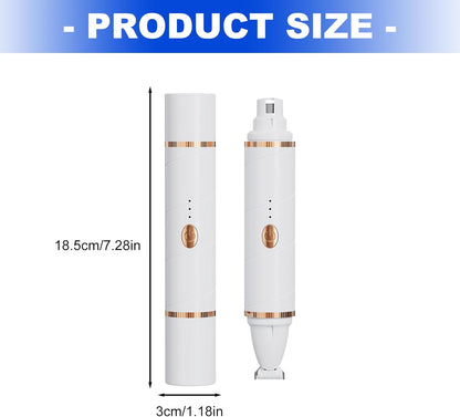 Dog Grooming Kit 2 In1, Electric Pet Clippers and Nail Grinder with LED Light, Rechargeable Paw Trimmers for Dog's Feet Device, Low Vibrations and Quiet Operations Design, Pet Supplies