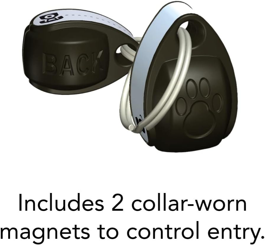 Cat Mate 4-Way-Locking Electromagnetic Cat Flap (254) - Exclusive Entry Collar Magnet Operated, for Small to Average-Sized Cats, for UPVC, Wood and Wall, White