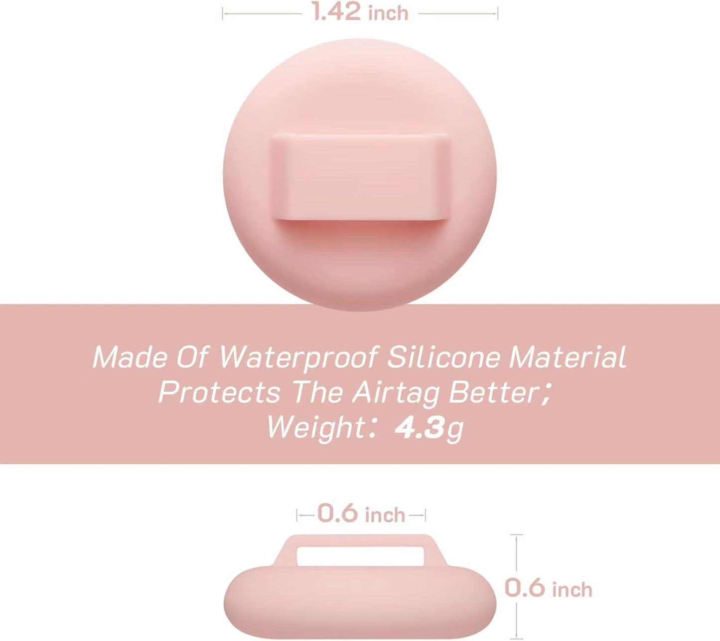 2 Pack Airtag Cat Collar Breakaway with Bell,Reflective Kitten Collar with Apple Airtag Cat Collar Holder,Adjustable 7-12In,Safety Buckle for Girl Boy Cats,Pet Supplies,Accessories,Gifts (Pink)