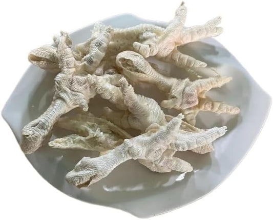 All Natural Dehydrated Chicken Feet Dog Snacks - No Additives, High Protein, Nail-Free Chews