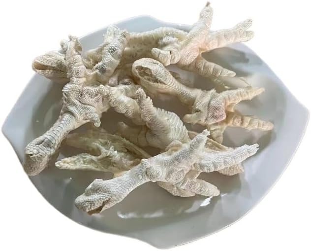 All Natural Dehydrated Chicken Feet Dog Snacks - No Additives, High Protein, Nail-Free Chews