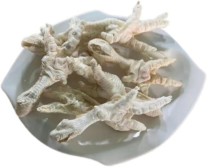 All Natural Dehydrated Chicken Feet Dog Snacks - No Additives, High Protein, Nail-Free Chews