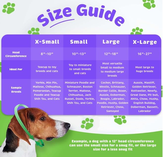 Happy Hoodie The Original Dog & Cat Calming Band, Anxiety Relief/Noise Protection-Grooming-Thunder-Fireworks (Large, White)