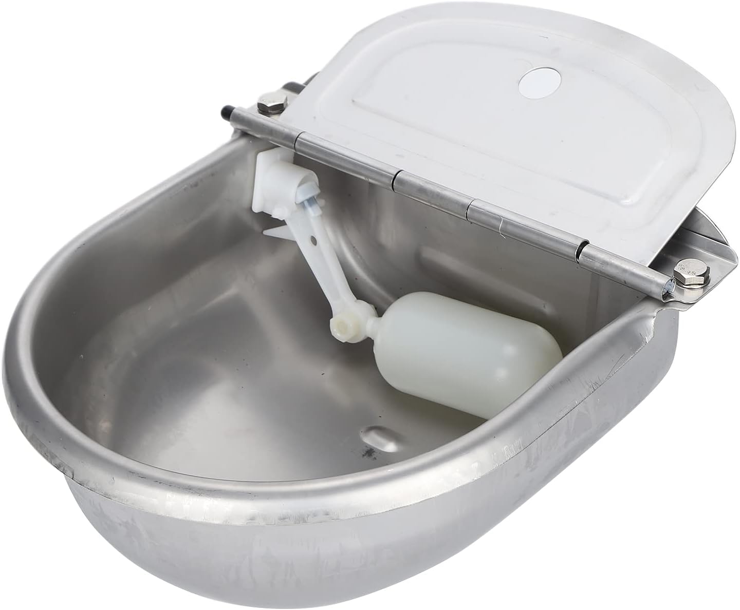 Acouto Automatic Water Bowl Horses Stainless Water Trough Bowl Automatic Drinking Horses Goats Sheep Cattle Livestock Waterer & Watering Equipment