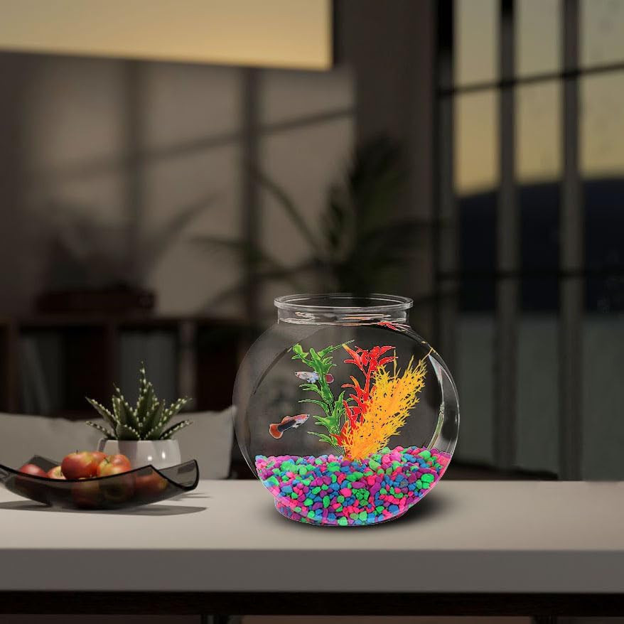 Koller Products 1-Gallon Fish Bowl, Impact-Resistant Plastic
