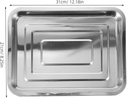 BESPORTBLE Heavy Duty Replacement Dog Crate Pan - Chew-Resistant Metal Tray for Pet Kennels Durable Floor Protection Easy Dogs and Cats 31cm X 21cm X2 cm