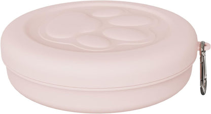 Travel Dogs Bowls for Small Size Pet Portable Dog Food Bowl Water Cup Cats Bowl Dish with Lid Cover for Camping Parking Dog Bowls with Lid