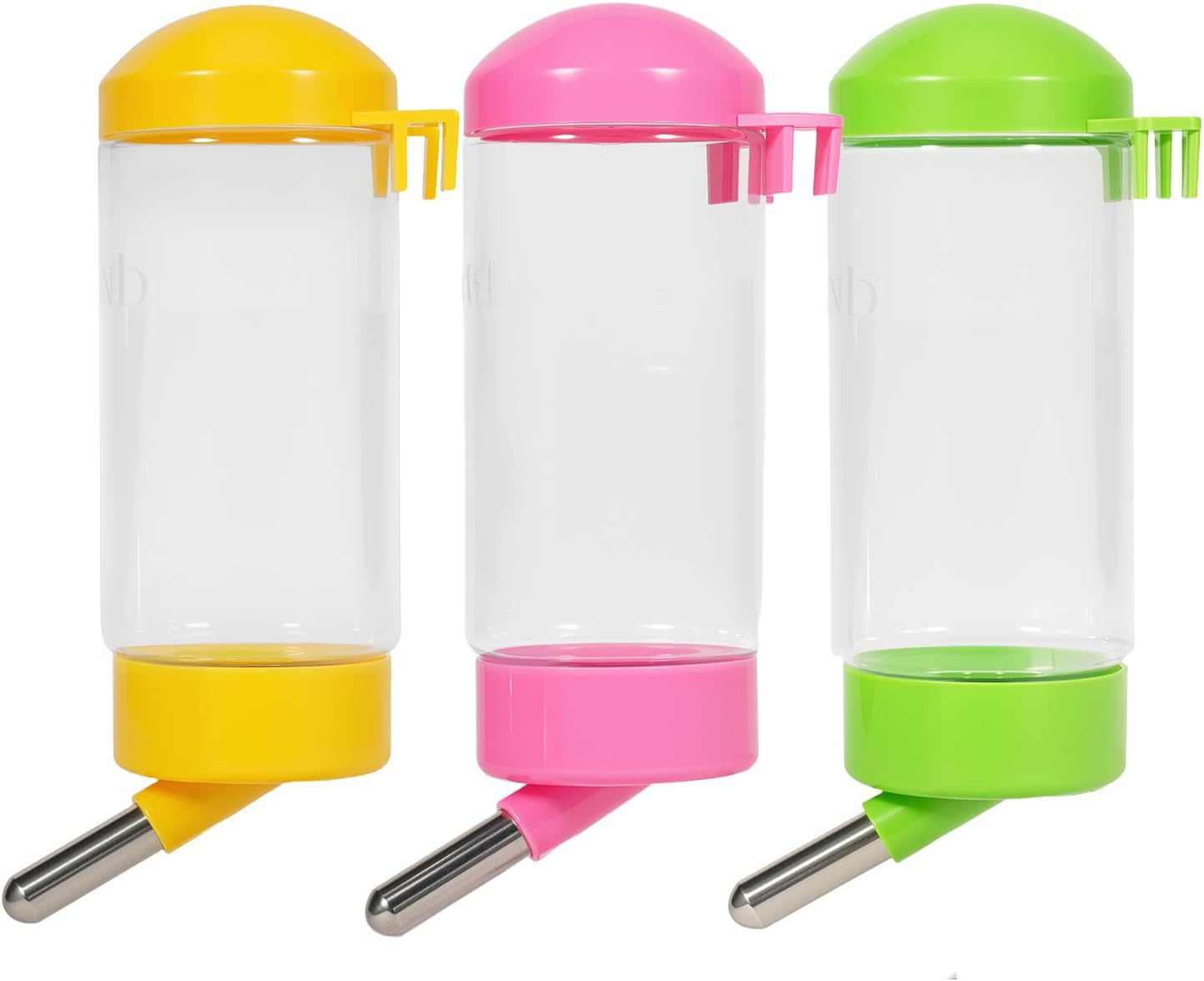 3PC 14OZ Guinea Pig Water Bottle No Drip Small Animal Water Dispenser Hanging Rabbit Water Bottle Hamster Water Feeder Bottle for Rabbit Chinchilla Squirrel Ship by Random Color