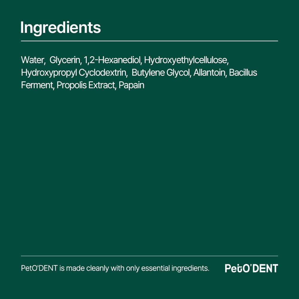 PetO’Dent Enzymatic Toothpaste for Dogs, Freshens Breath & Cleans Teeth, Reduces Plaque & Tartar, Safe for Puppies with No Artificial Ingredients, Oral Biome, Gum Care, 2.47 oz