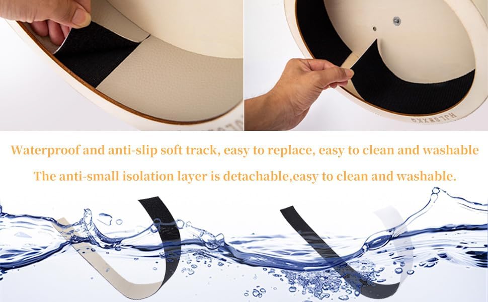 12inch Wall-Mount Silent Hamster Wheel, Wooden Small Animal Exercise Wheel with Removable & Washable Track for Gerbil, Mouse, Syrian Hamster（12in）