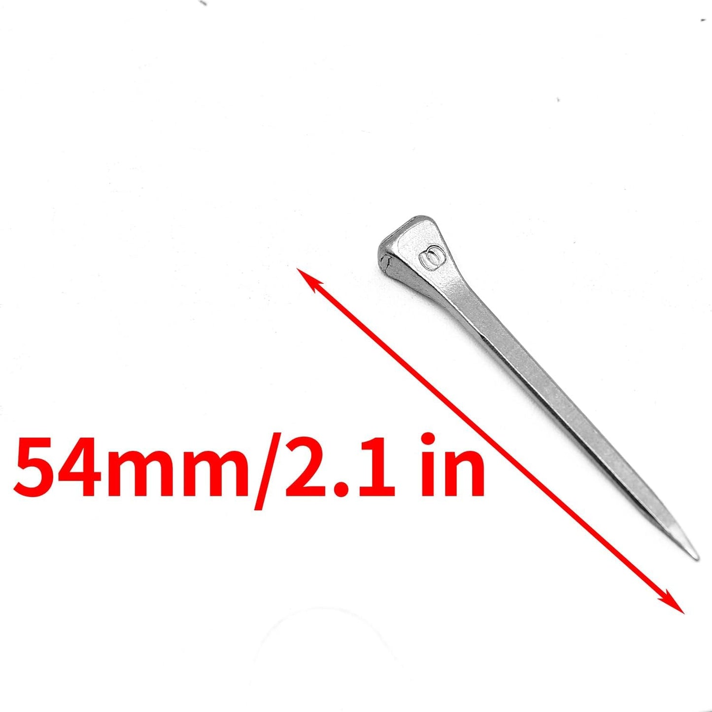 Surf turtle E6 Horseshoe Nails 50 Pcs 2.1 Inches Low Carbon Steel Horse Hoof Nails Horse Training Supplies Tool for Securing Firmly