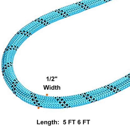 Dog Leash with Padded Handle, Slip Lead Leashes Strong No Pull Training Rope Highly Reflective Threads for Medium Large Dogs,Red,6 FT