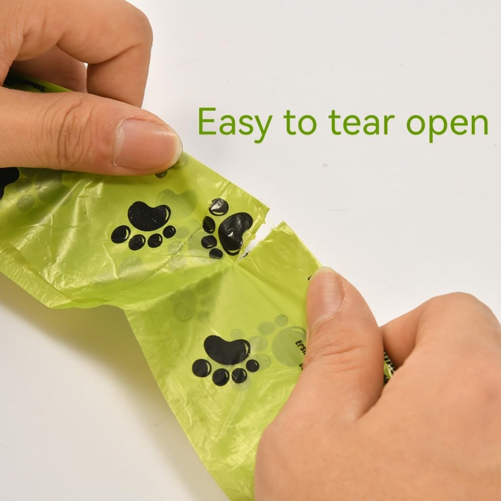 Dog poop bags rolls,Biodegradable dog waste bags with Dispenser, 300 Count, Scented, Leak-proof & Thick Waste Bags Rolls, Easy-Tear & Strong Dog Waste Bags for Puppy and Large Breed Pet Cleanup.