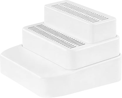 Adjustable 3-Step Cat Litter Box Ramp, 11.4 x 11.4 x 8.4 in, Stable Structure Design, Easy to Clean, Great Litter Box Step for Young & Senior Cats